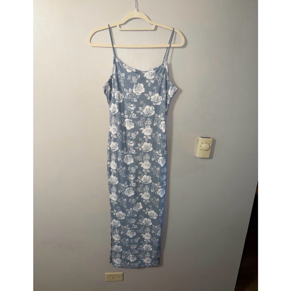 Justify Blue and White Floral Dress